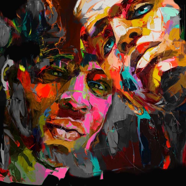 Francoise Nielly Portrait Palette Painting Expression Face083